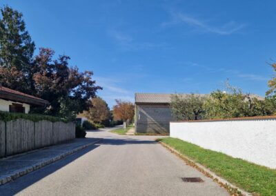 Der Parkweg in Halbturn